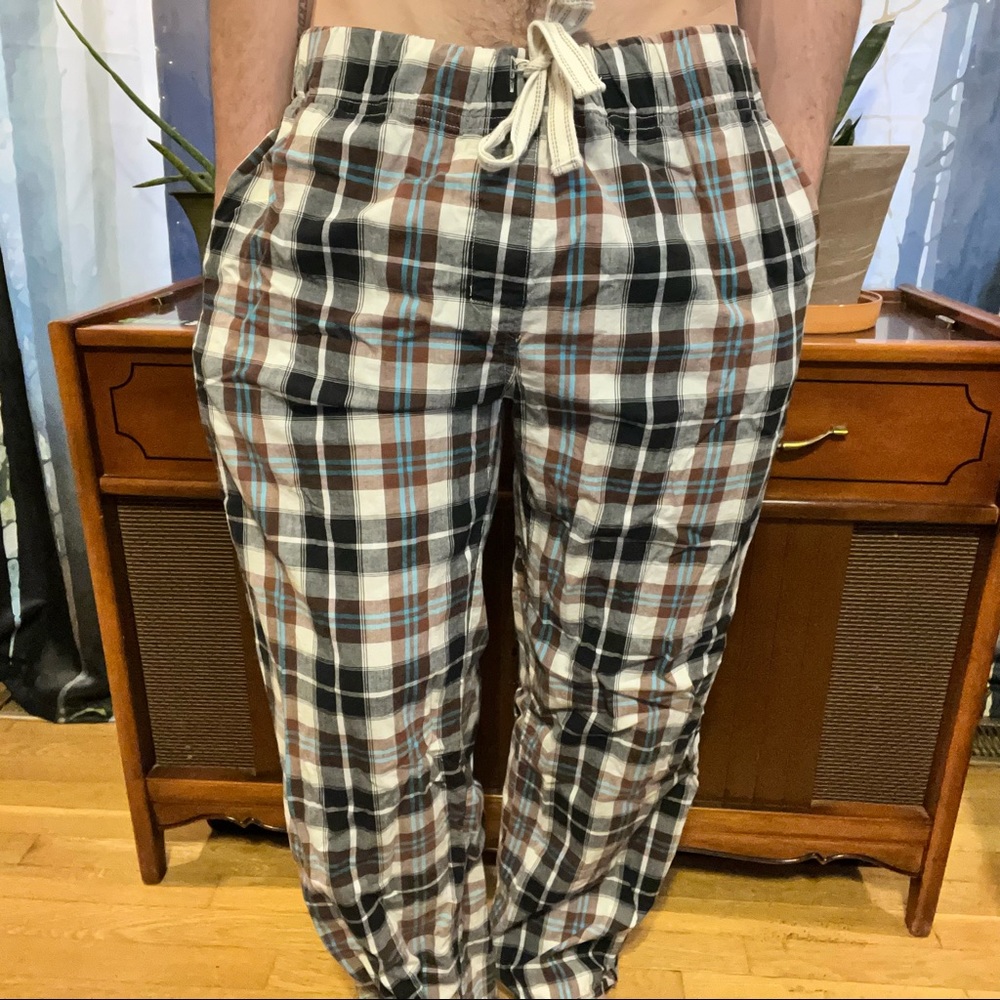 Graphite Dorm Plaid Cotton Pajama Pants